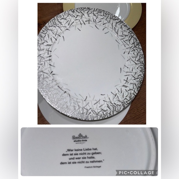 Rosenthal Germany set of 3 Charger Service Plates - Picture 6 of 8